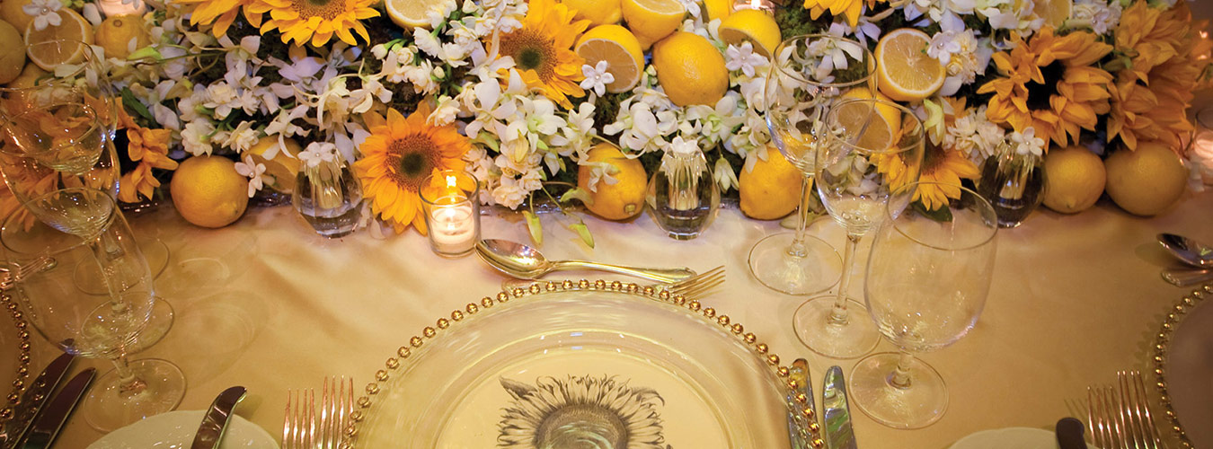 Stunning floral and catering presentation for your event